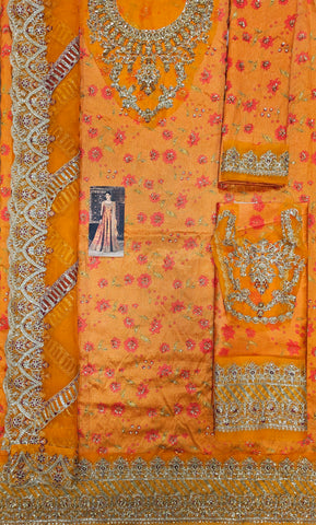 Kanwal Malik Wedding Edition 2026 orange rust frawk