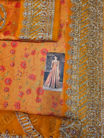 Kanwal Malik Wedding Edition 2026 orange rust frawk