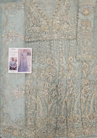 EPOQUE Bridal Couture Hit Code CHARTREUSE Sky Aqua Maxi