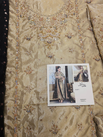 Haris Shakeel Bridal Wedding Edition 2026 Hit Code Zari Masoori Gold