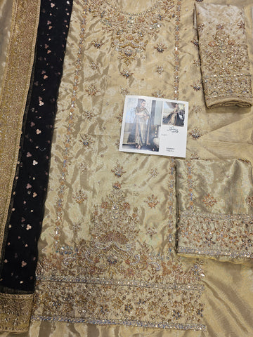 Haris Shakeel Bridal Wedding Edition 2026 Hit Code Zari Masoori Gold