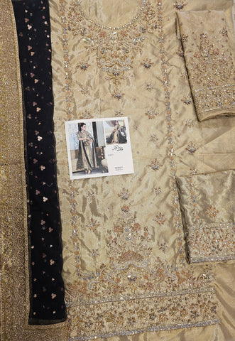 Haris Shakeel Bridal Wedding Edition 2026 Hit Code Zari Masoori Gold