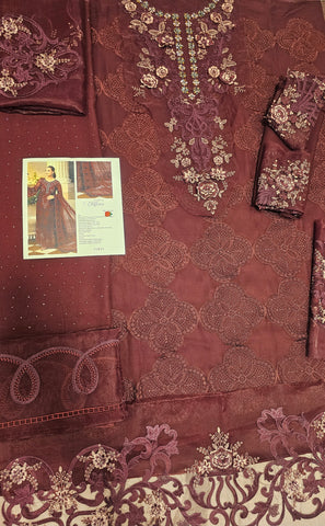 MariaB Luxury Chiffon 2026 Hit Code Maroon
