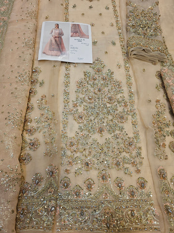 Mariab Bridal Couture 2026 Peach