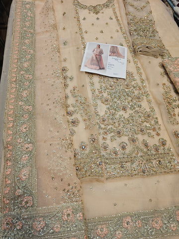 Mariab Bridal Couture 2026 Peach