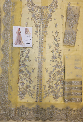 MariaB Bridal Couture Shadmani 2026 Light Lemon