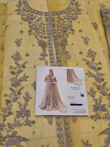 MariaB Bridal Couture Shadmani 2026 Light Lemon