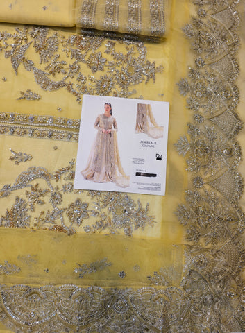 MariaB Bridal Couture Shadmani 2026 Light Lemon