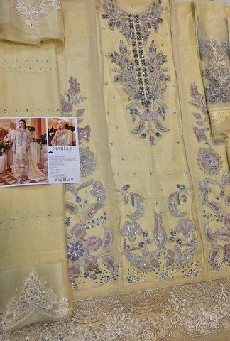 MariaB Luxury Chiffon 2026 Hit Code Lime Yellow