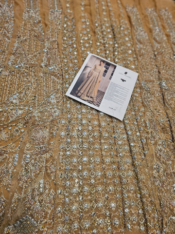 Saira Shakira Bridal Couture 2026 peachy Gold Maxi