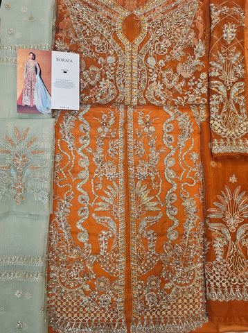 Soraya Wedding Edition 2026 Rust Orange Long Open Shirt