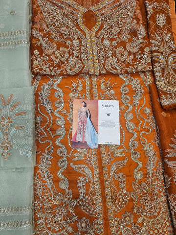 Soraya Wedding Edition 2026 Rust Orange Long Open Shirt