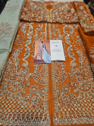 Soraya Wedding Edition 2026 Rust Orange Long Open Shirt