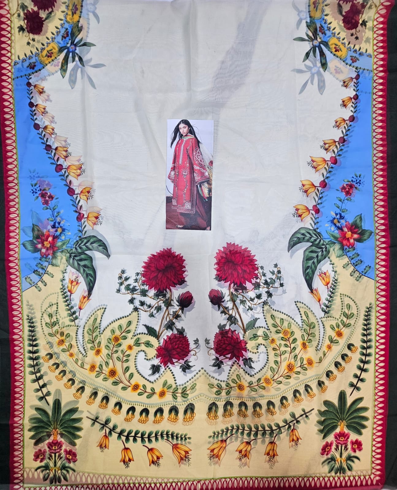 Jugnu by Hussain Rehar 2026 Hit Code Red Silk Dupata