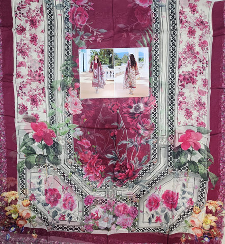 Elaf Luxury Lawn Embroidered prints 2026 Hit Code