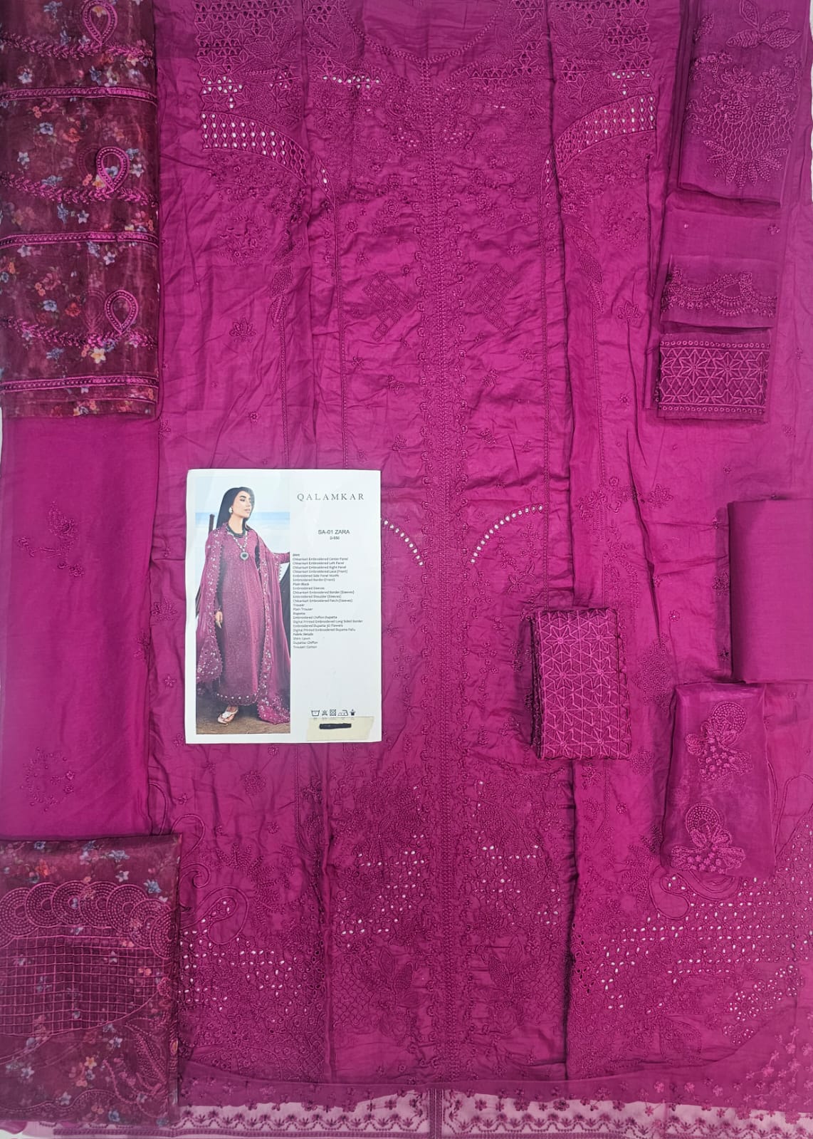 Qalamqar Luxury Lawn 2026 hit code Zara Majinda