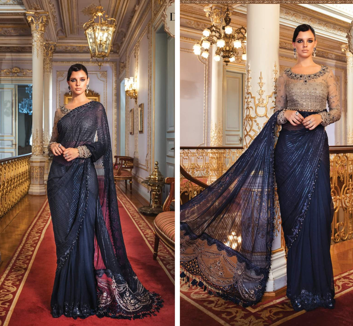 MariaB Wedding Edition Hit Code Chiffon Saree
