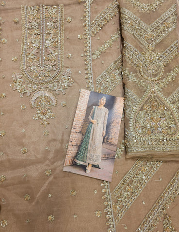 Mariab Brides Couture 2025 Hit Code D5 Green Jaal Chiffon Dupata
