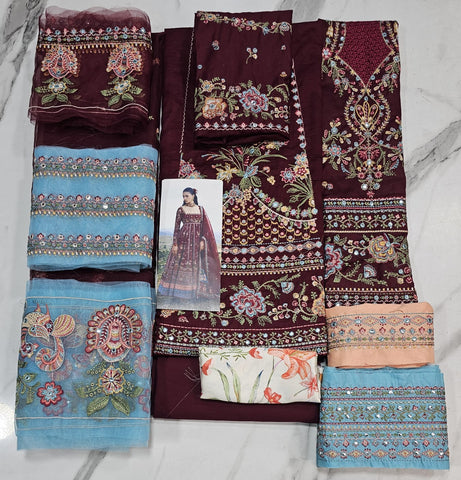 Hussain Rehar Jinan Luxury Lawn 2026 Eid Ul Azha Hit Code Nosheen