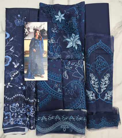 Neeshay Luxury Lawn 2026 hit Code Zink Silk Dupata