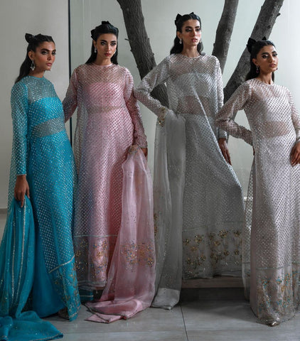 Muse Luxe Bridal Party Wear Ada Work 2024 ( Pearl White Colour)