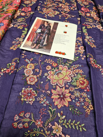 Hussain Rehar Luxury Lawn 2026 eid Ul Azha Hit Code Mor Jamni