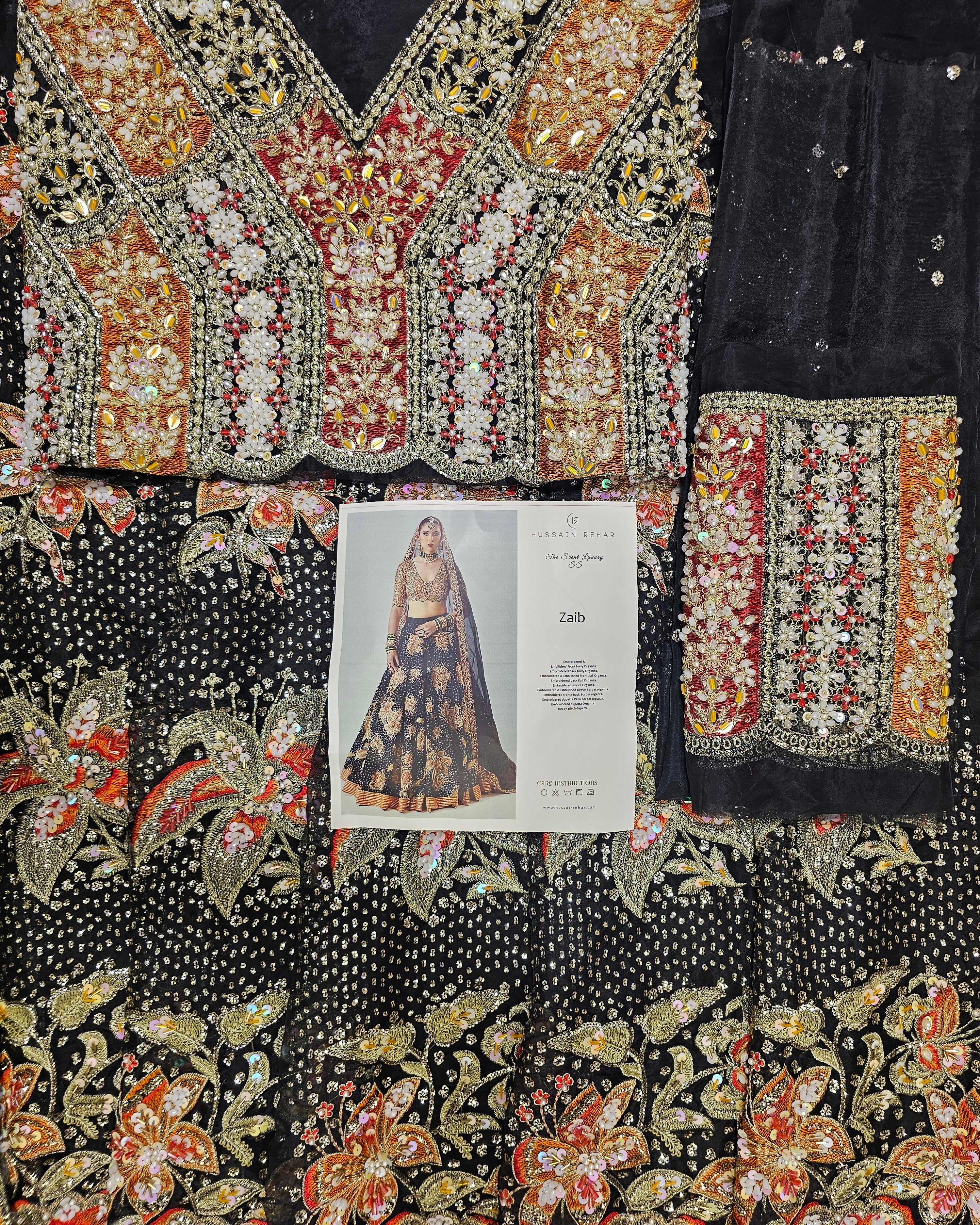 Hussain Rehar Luxury Bridal Wedding Edition Hit Code Maxi Zaib