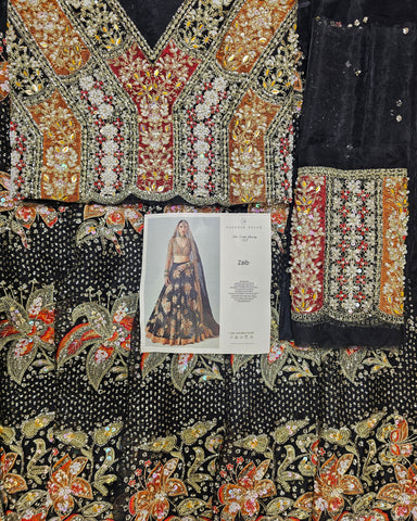Hussain Rehar Luxury Bridal Wedding Edition Hit Code Maxi Zaib