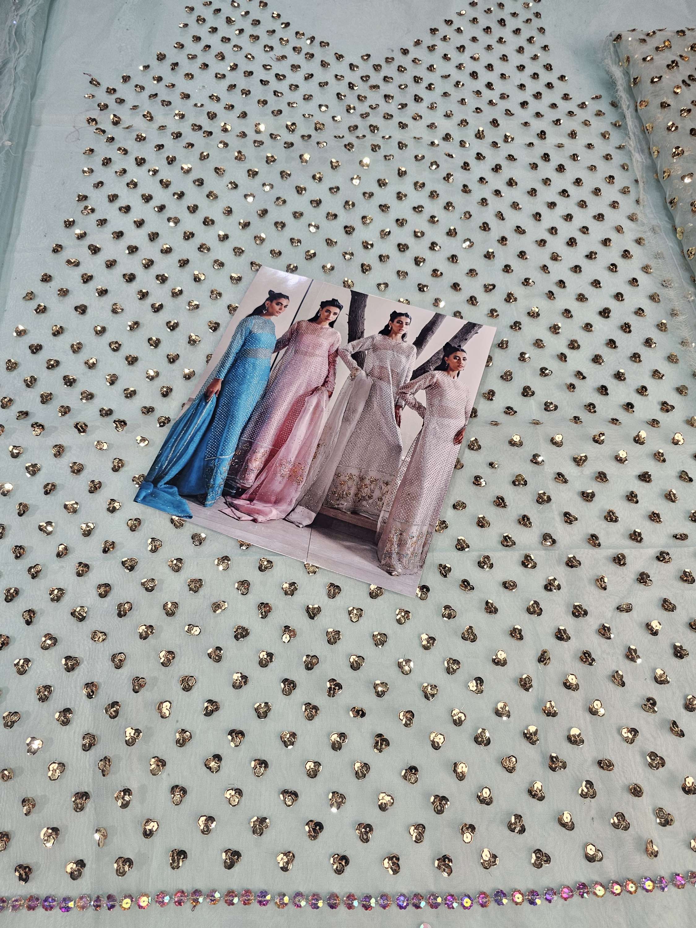 Muse Luxe Bridal Ada Work Party Wear 2024 ( Sky Aqua Colour)
