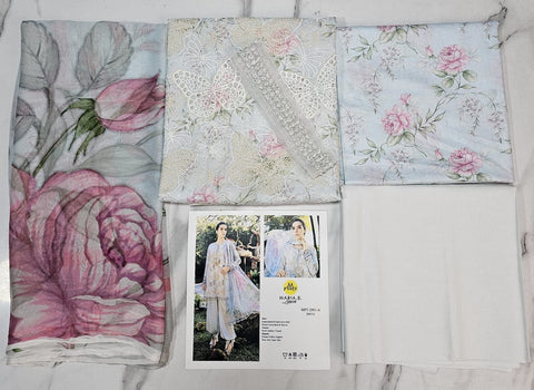 Mariab Mprints Lawn 2026 hit Code 1A Grey