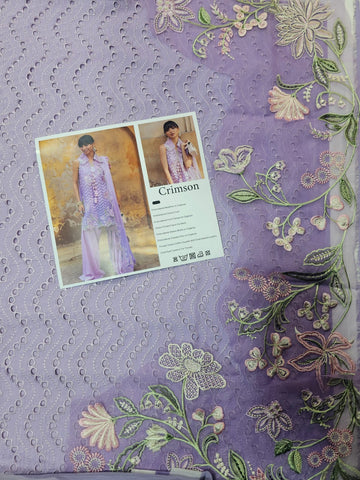 Crimson Luxury Lawn 2026 Hit Code Ombre Love 8-B lylic