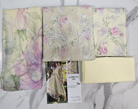 Mariab MPrints Lawn 2026 hit Code 1B yellow
