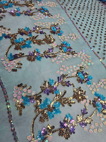 Muse Luxe Bridal Ada Work Party Wear 2024 ( Sky Aqua Colour)