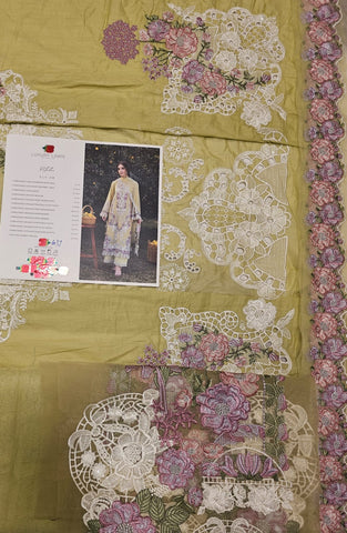 Elaf Luxury Lawn 2026 Eid ul Azha Hit Code D-8 Pistachia