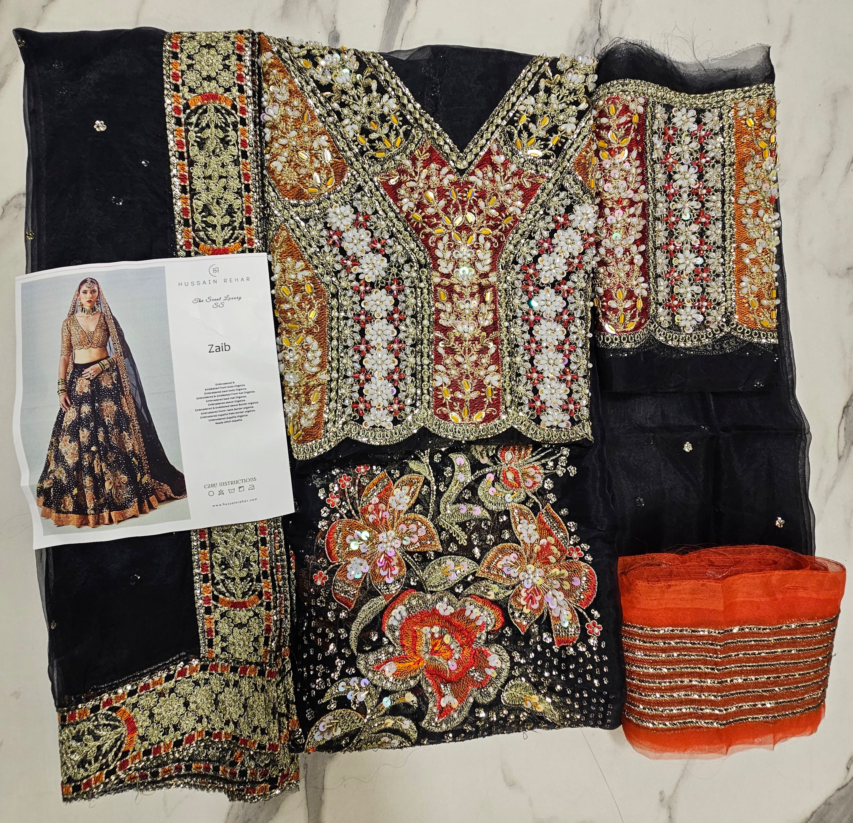 Hussain Rehar Luxury Bridal Wedding Edition Hit Code Maxi Zaib