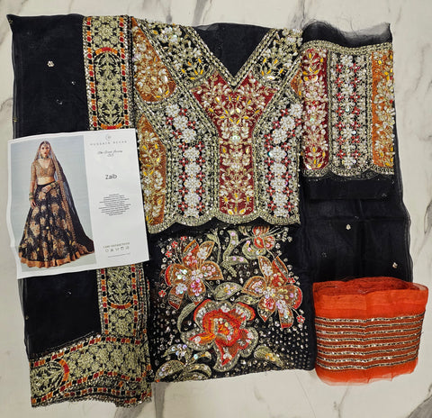 Hussain Rehar Luxury Bridal Wedding Edition Hit Code Maxi Zaib