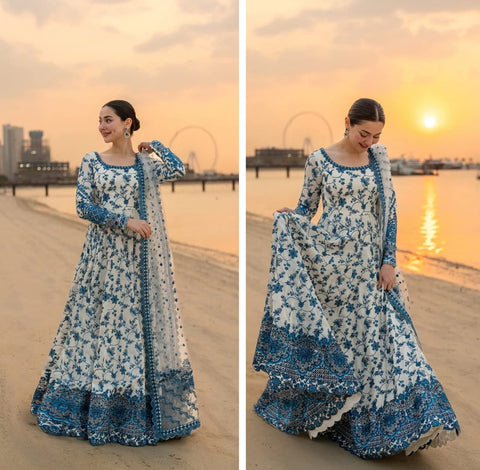 Faiza saqlain Luxury Lawn 2026 Hit Code jehona