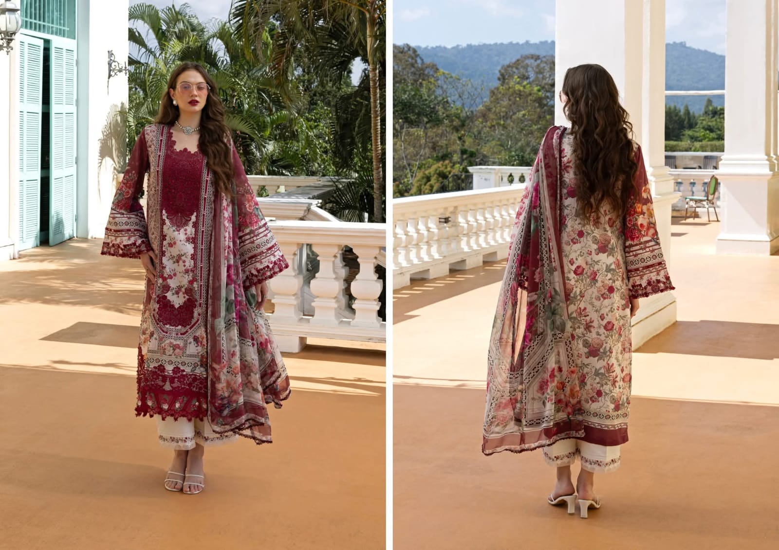 Elaf Luxury Lawn Embroidered prints 2026 Hit Code
