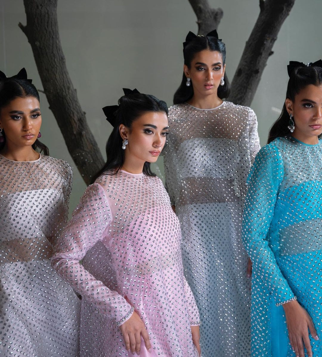 Muse Luxe Bridal Party Wear Ada Work 2024 ( Pearl White Colour)