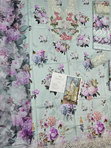 Elaf Signature Premium Embroidered Lawn 2026 mint