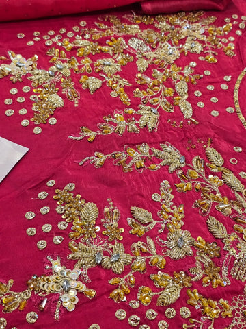 Kanwal malik party Wear 2025 Hit Code Shoking With Gold Work