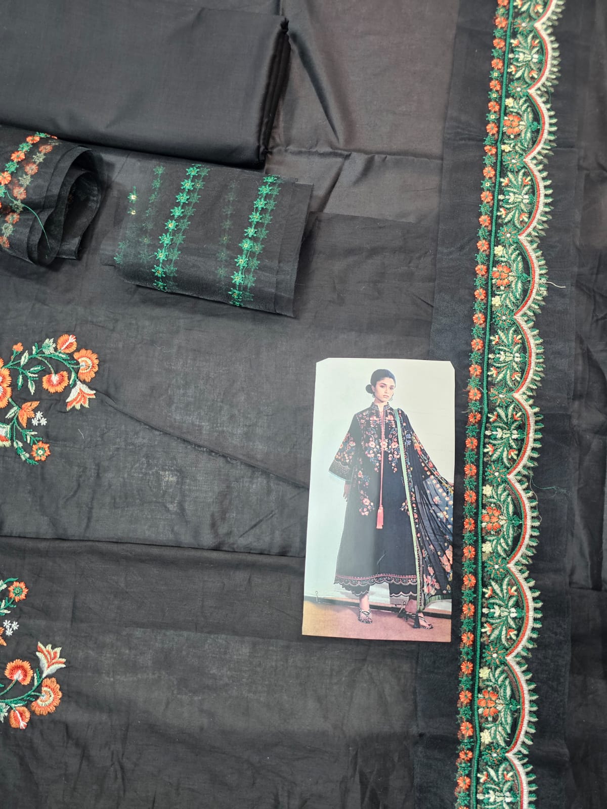 Jugnu by Hussain Rehar 2026 Hit Code Black Silk Dupata Article