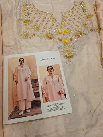 Creation Party Wear 2025 Pure tussel Silk Powder Pink
