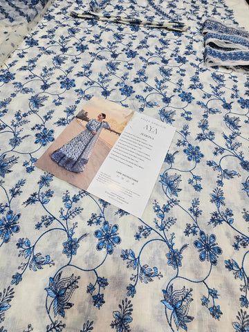Faiza saqlain Luxury Lawn 2026 Hit Code jehona