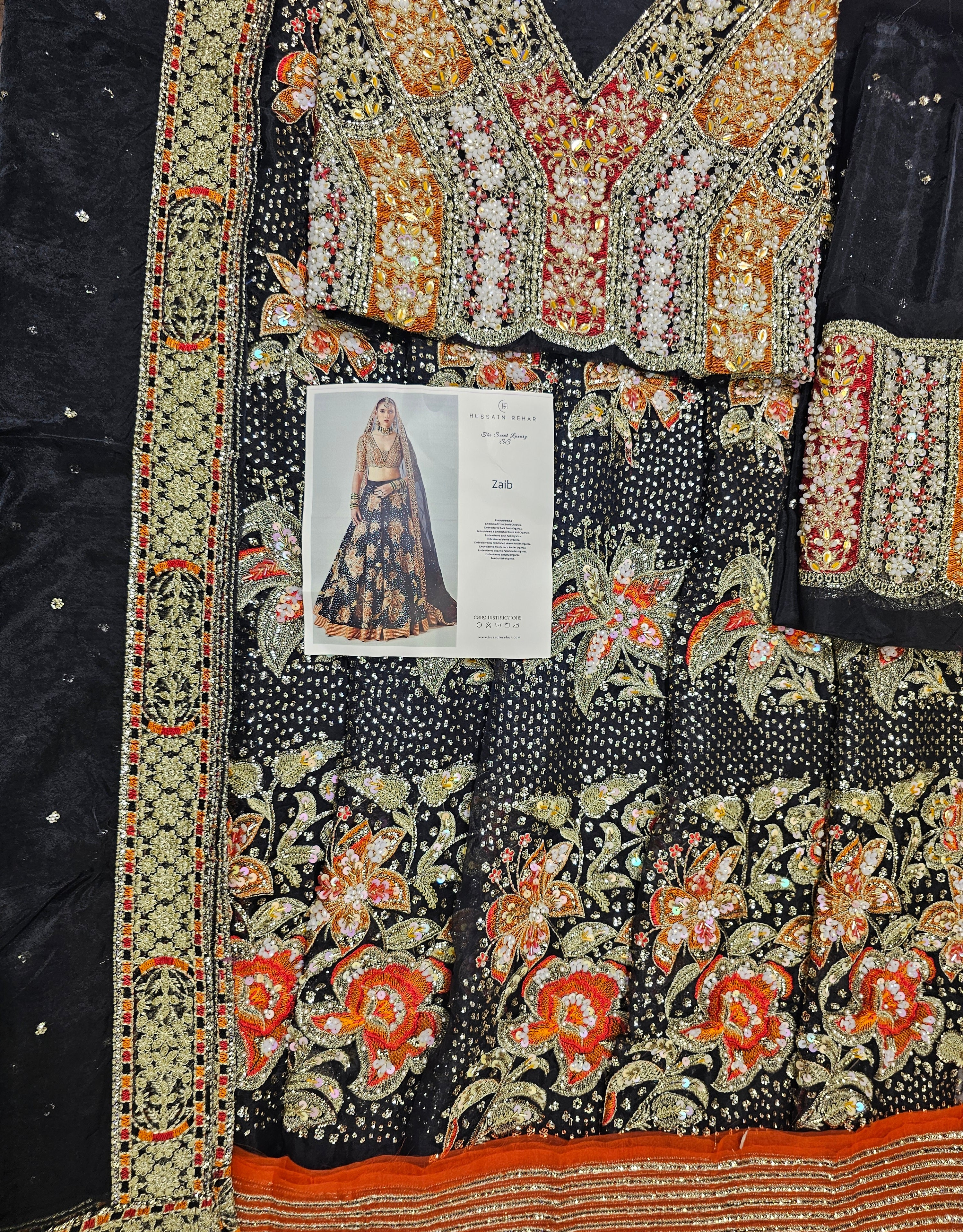 Hussain Rehar Luxury Bridal Wedding Edition Hit Code Maxi Zaib
