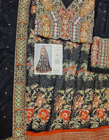 Hussain Rehar Luxury Bridal Wedding Edition Hit Code Maxi Zaib