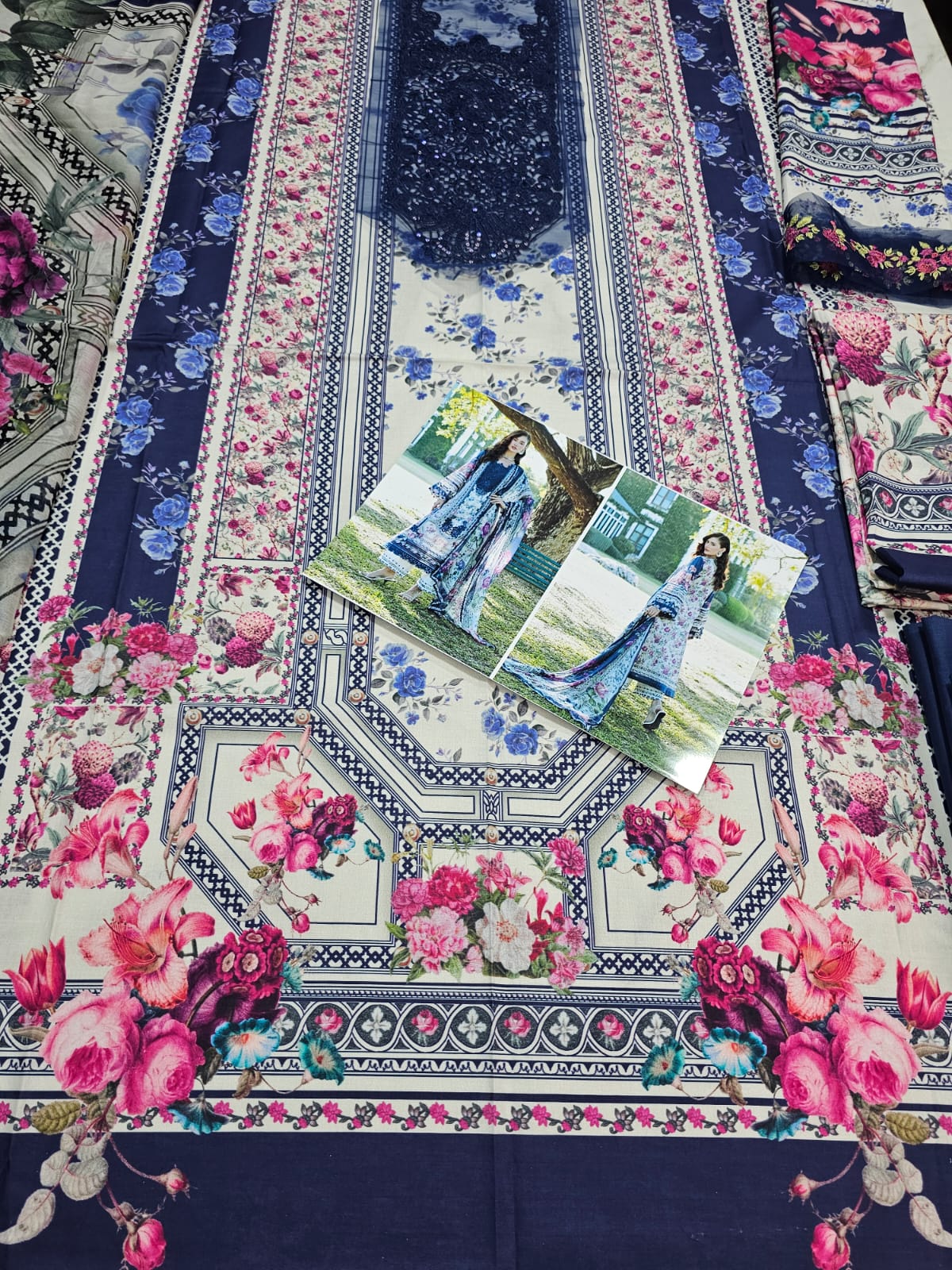 Elaf Luxury Lawn Embroidered prints 2026 Hit Code