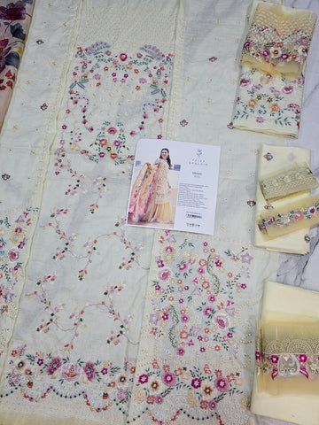 Faiza Saqlain Luxury Lawn 2026 Hit Code Merjem