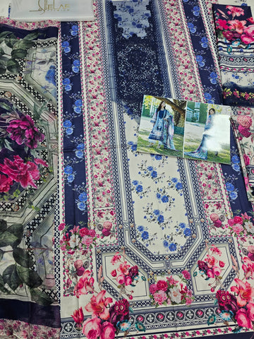 Elaf Luxury Lawn Embroidered prints 2026 Hit Code