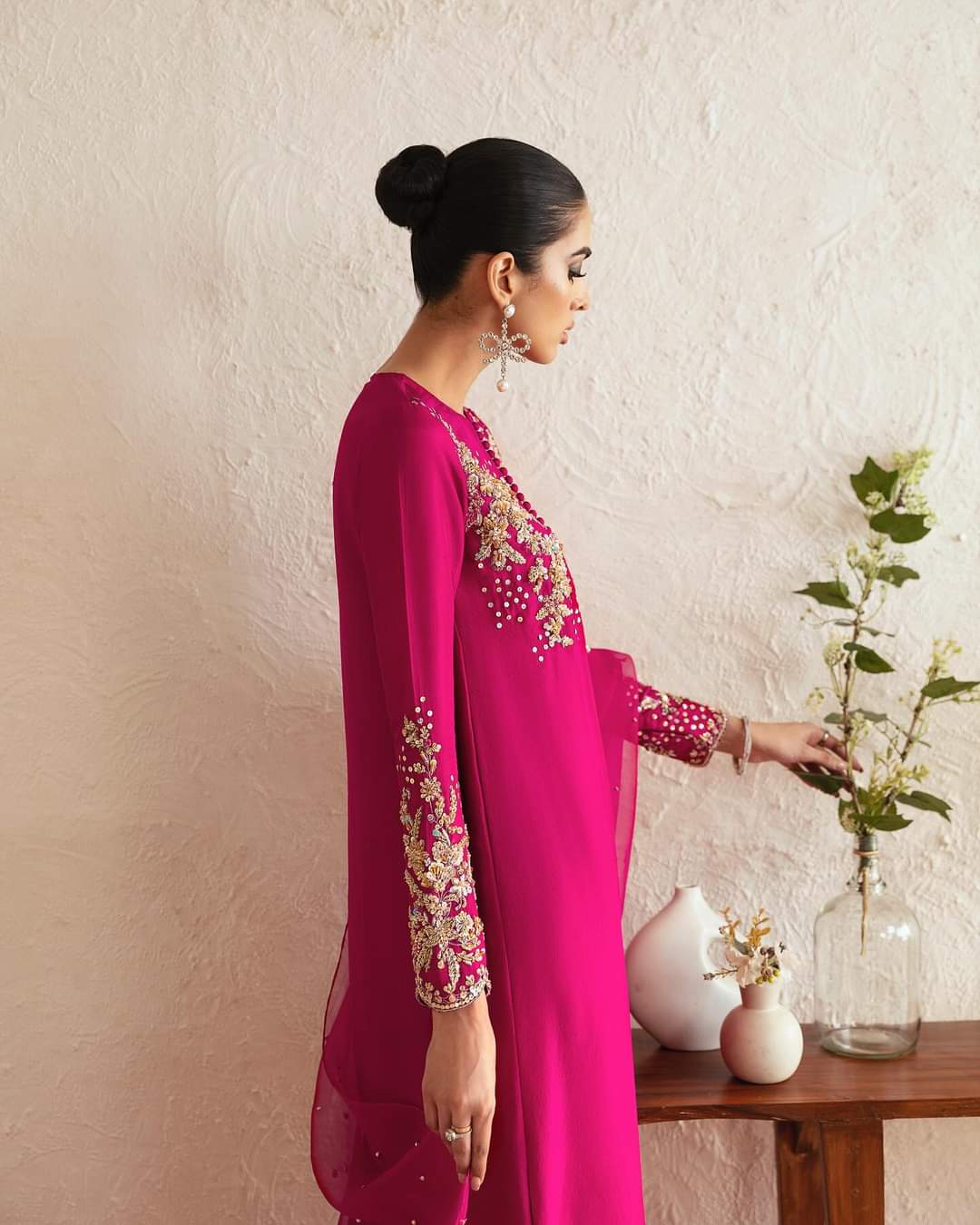 Kanwal malik party Wear 2025 Hit Code Shoking With Gold Work